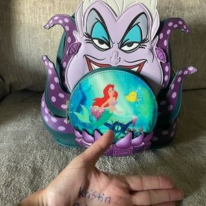 Ursula and Ariel loungefly bag new with tags
